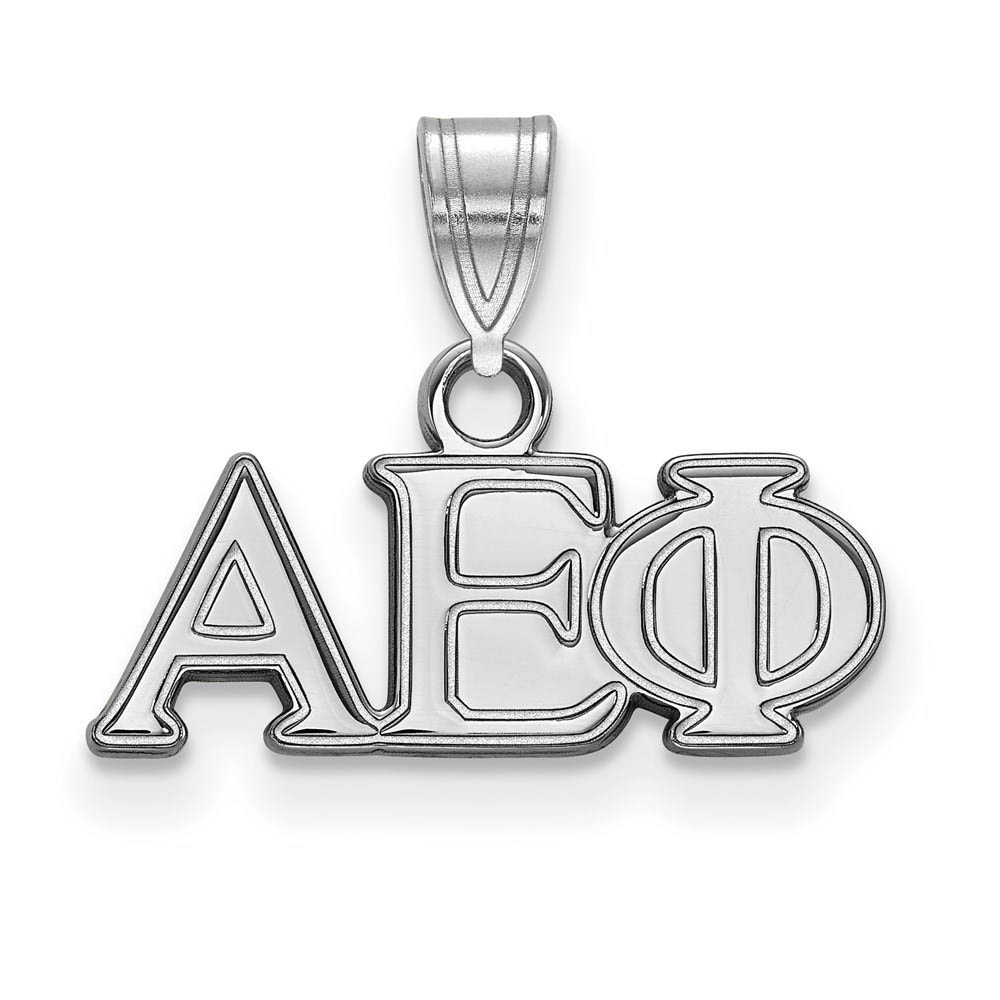 Sterling Silver Alpha Epsilon Phi Greek Letters Pendant
