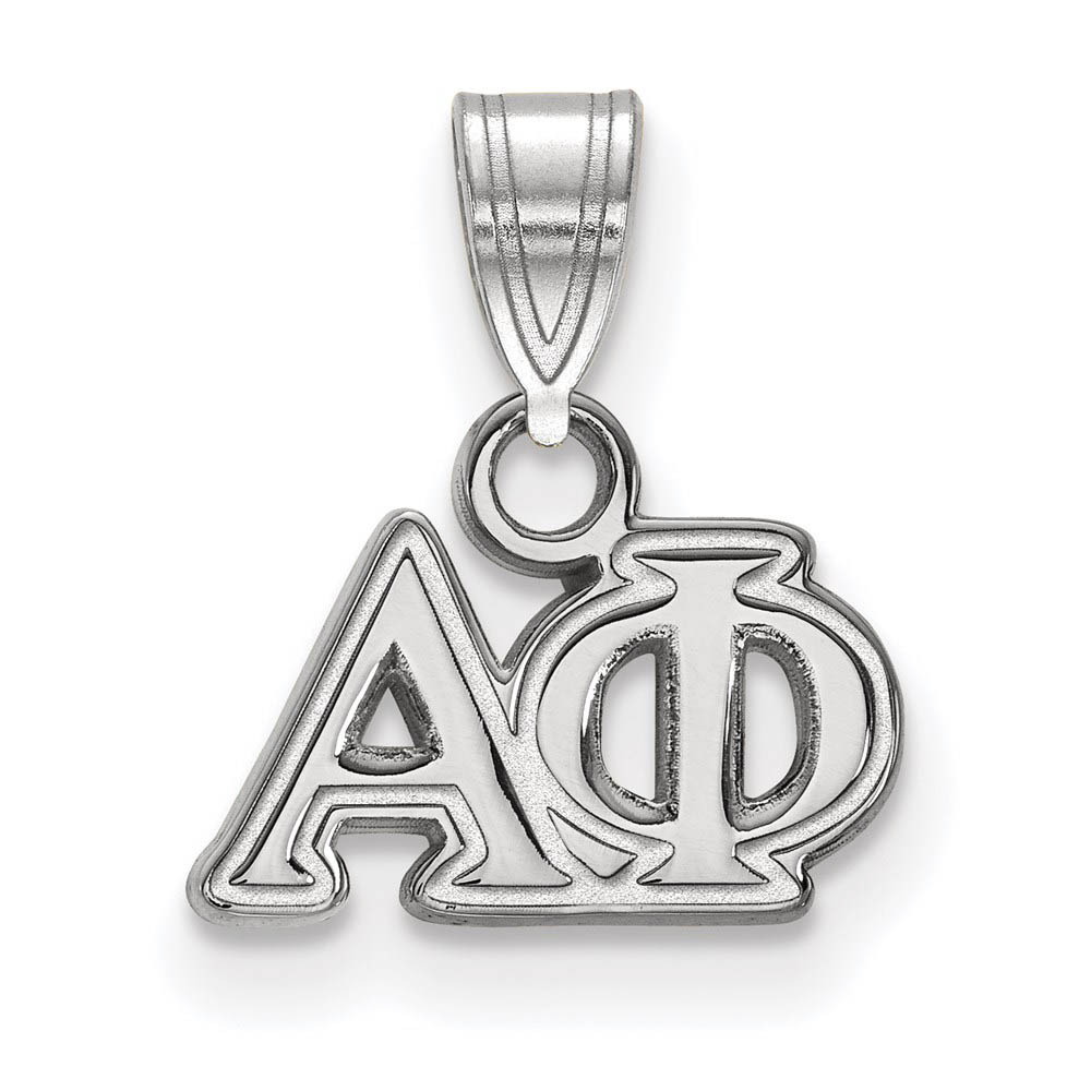 Sterling Silver Alpha Phi Greek Letters Pendant