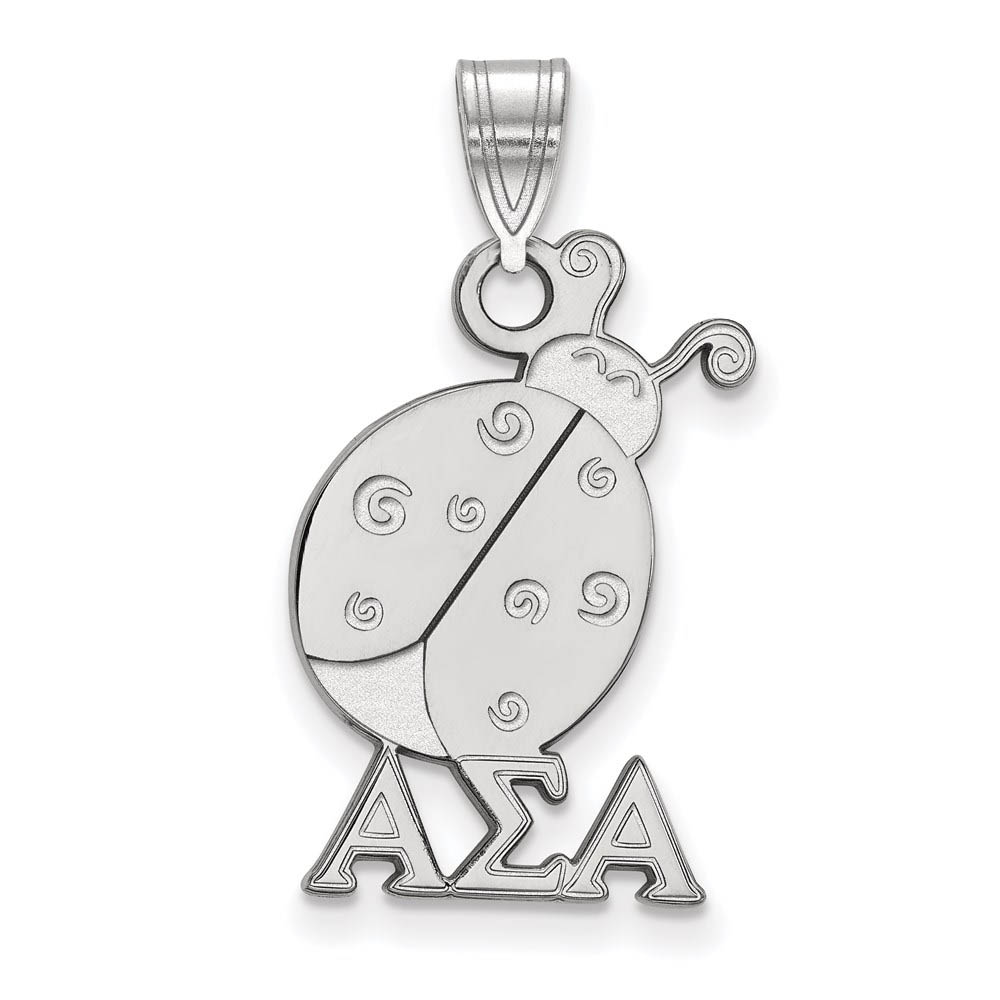 Sterling Silver Alpha Sigma Alpha Pendant