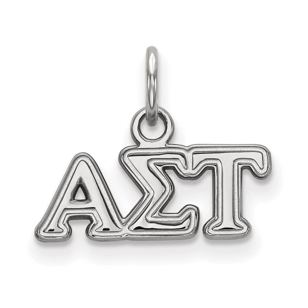 Sterling Silver Alpha Sigma Tau (Tiny) Greek Letters Charm