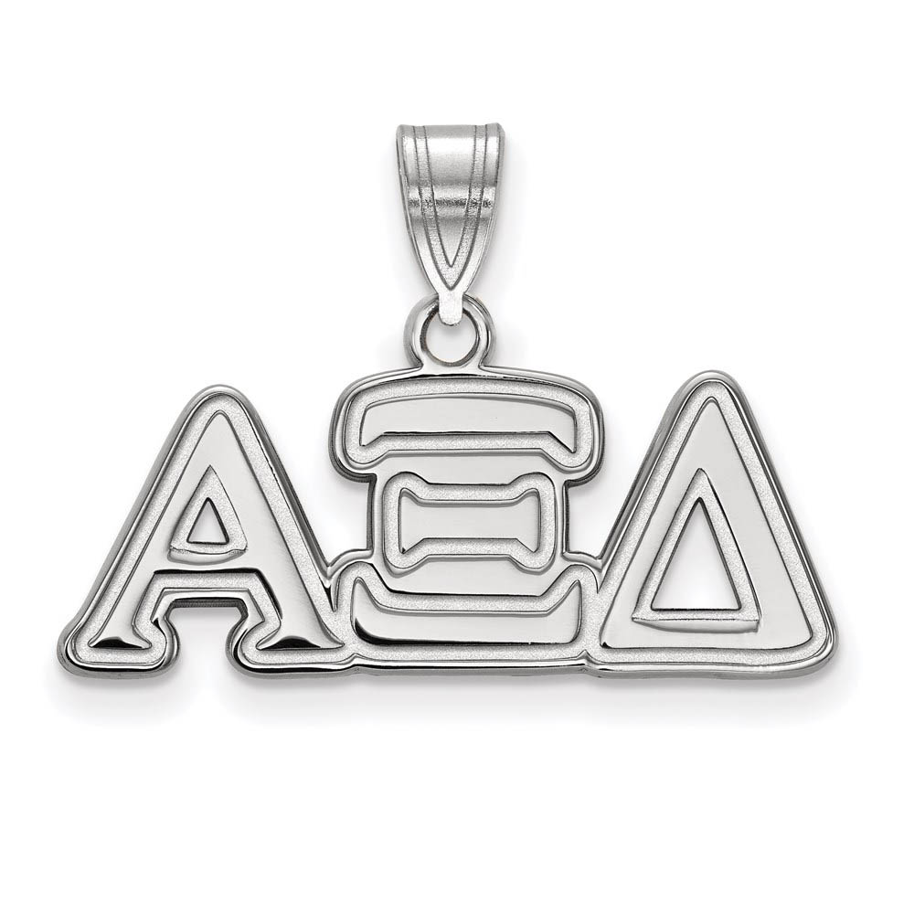 Sterling Silver Alpha Xi Delta Greek Letters Pendant