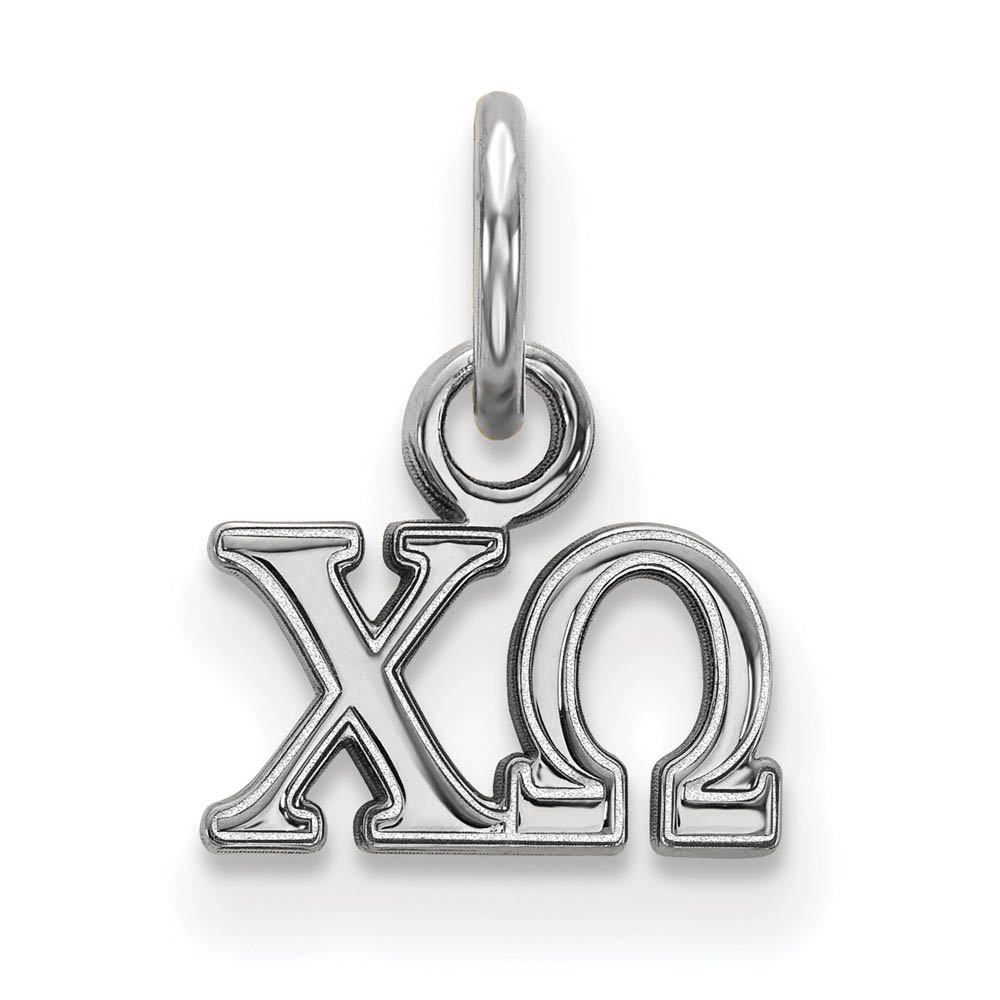Sterling Silver Chi Omega (Tiny) Greek Letters Charm