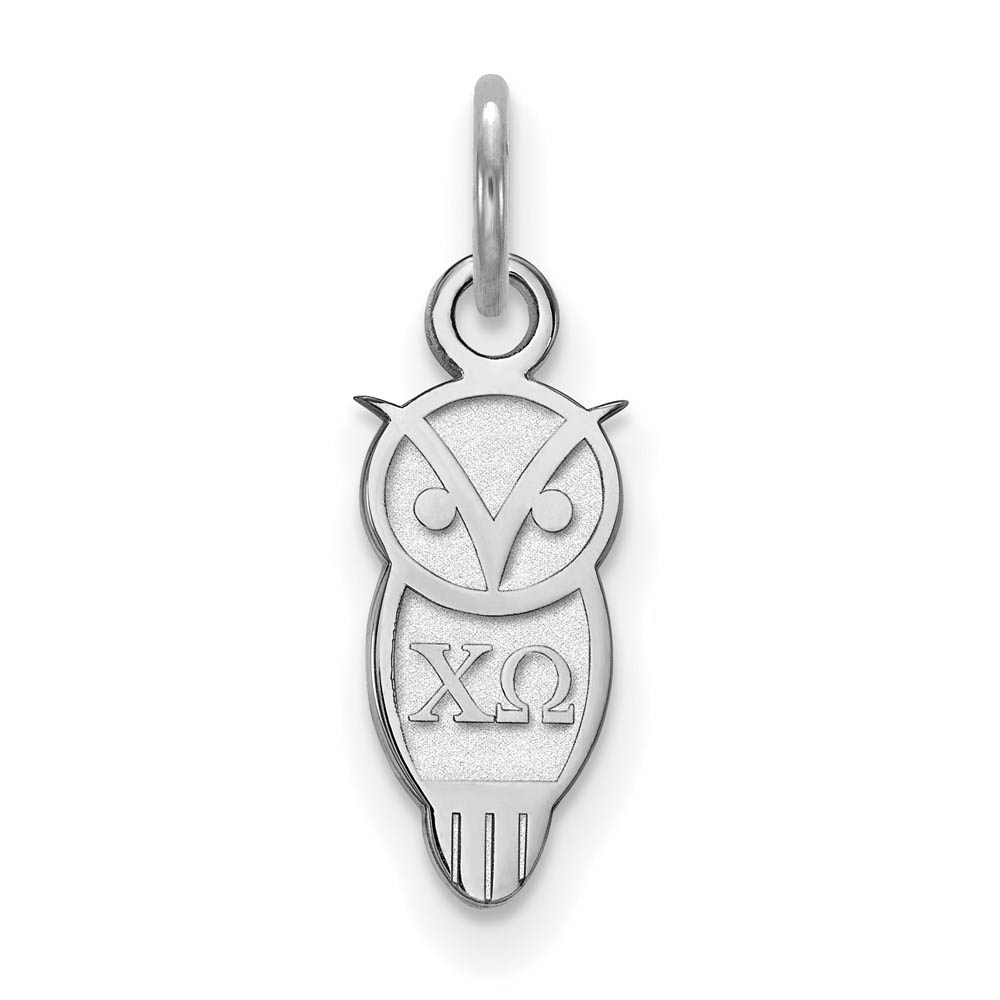 Sterling Silver Chi Omega (Tiny) Charm or Pendant