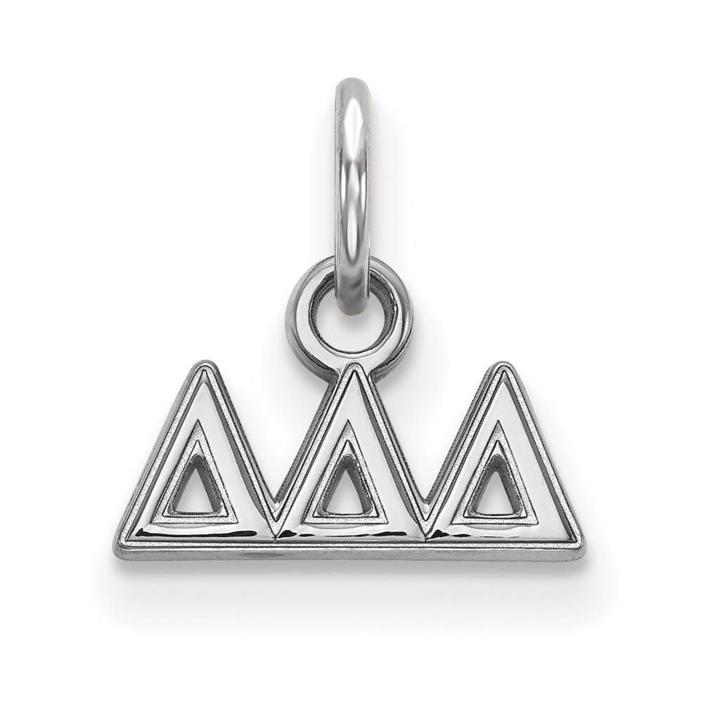 Sterling Silver Delta Delta Delta (Tiny) Greek Letters Charm