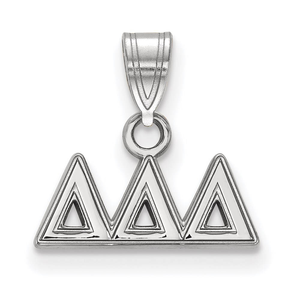Sterling Silver Delta Delta Delta Greek Letters Pendant