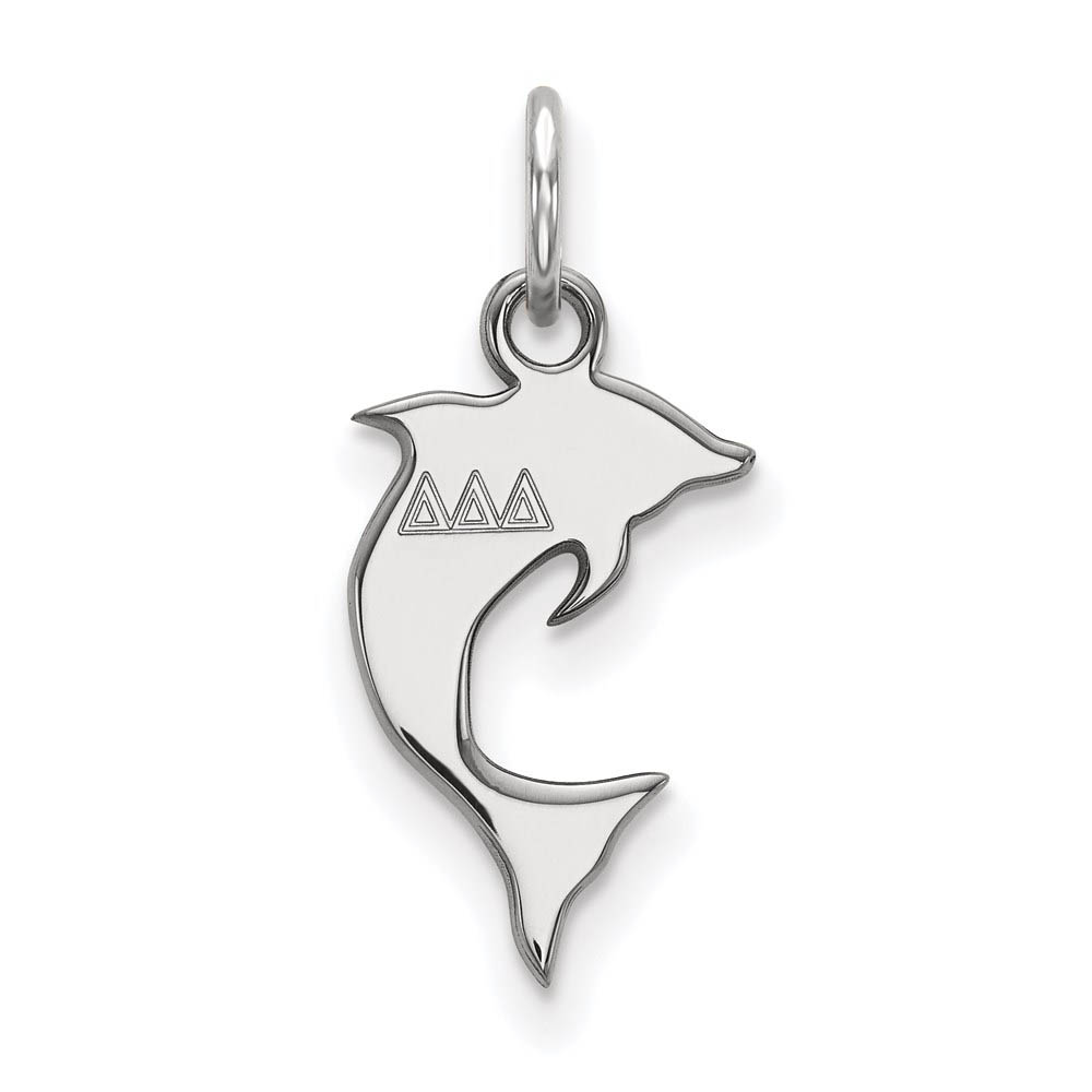 Sterling Silver Delta Delta Delta (Tiny) Charm or Pendant