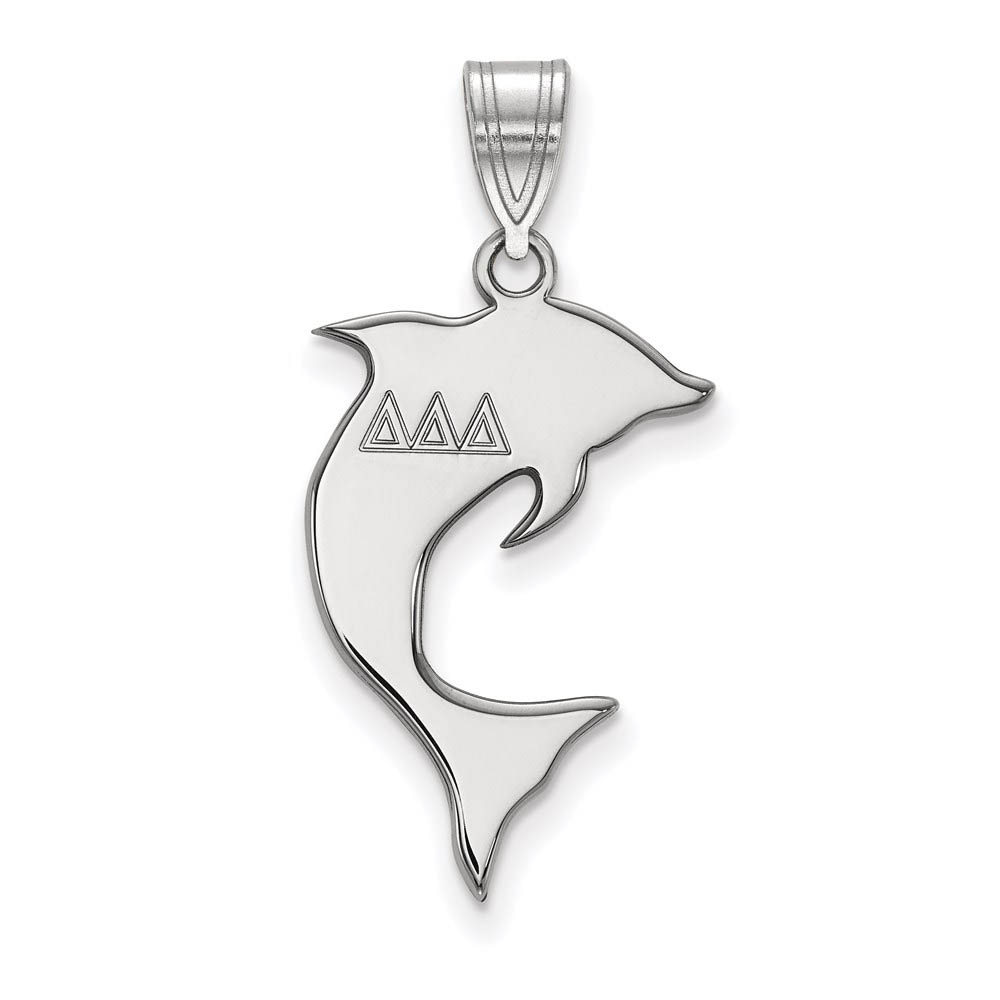 Sterling Silver Delta Delta Delta Pendant