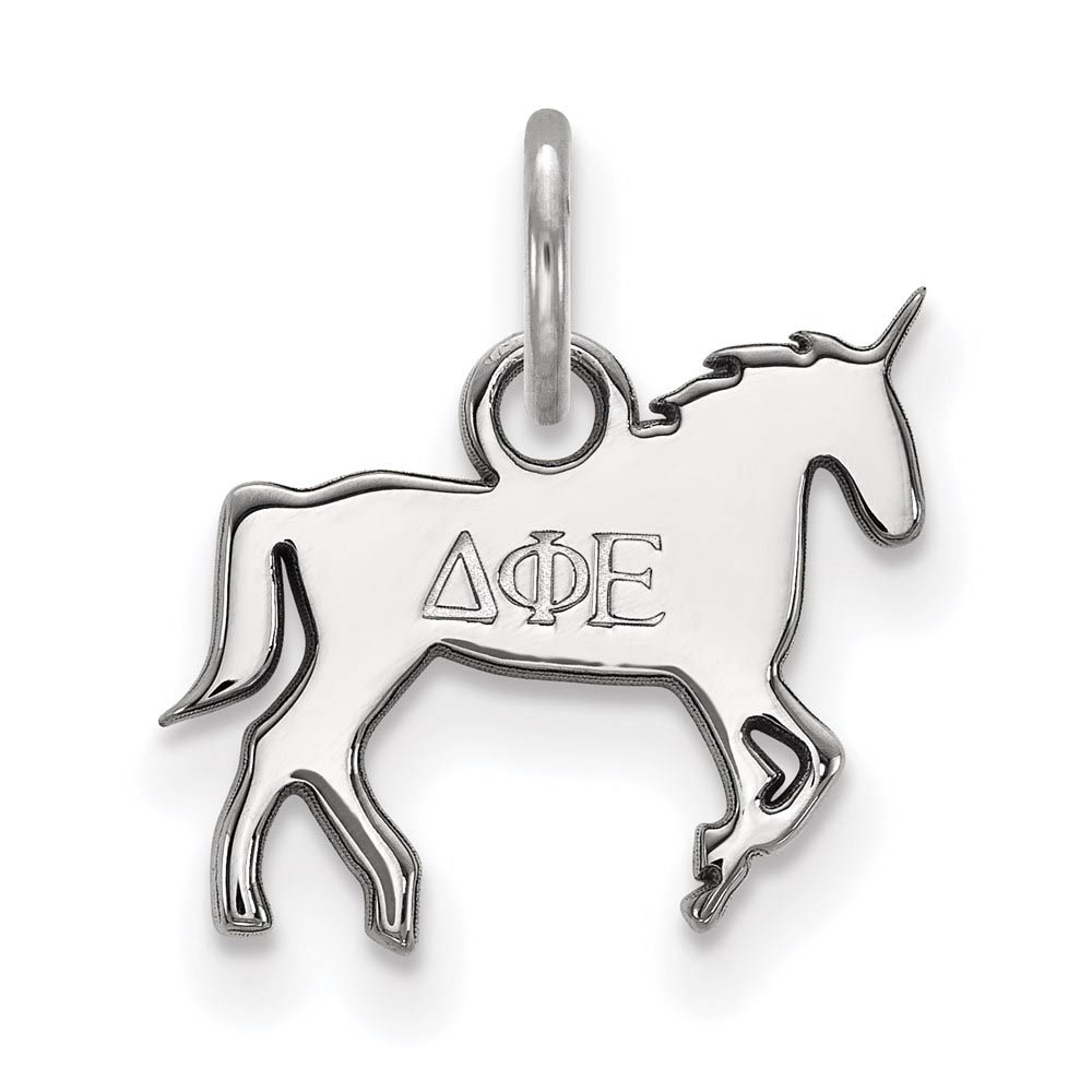 Sterling Silver Delta Phi Epsilon (Tiny) Charm or Pendant