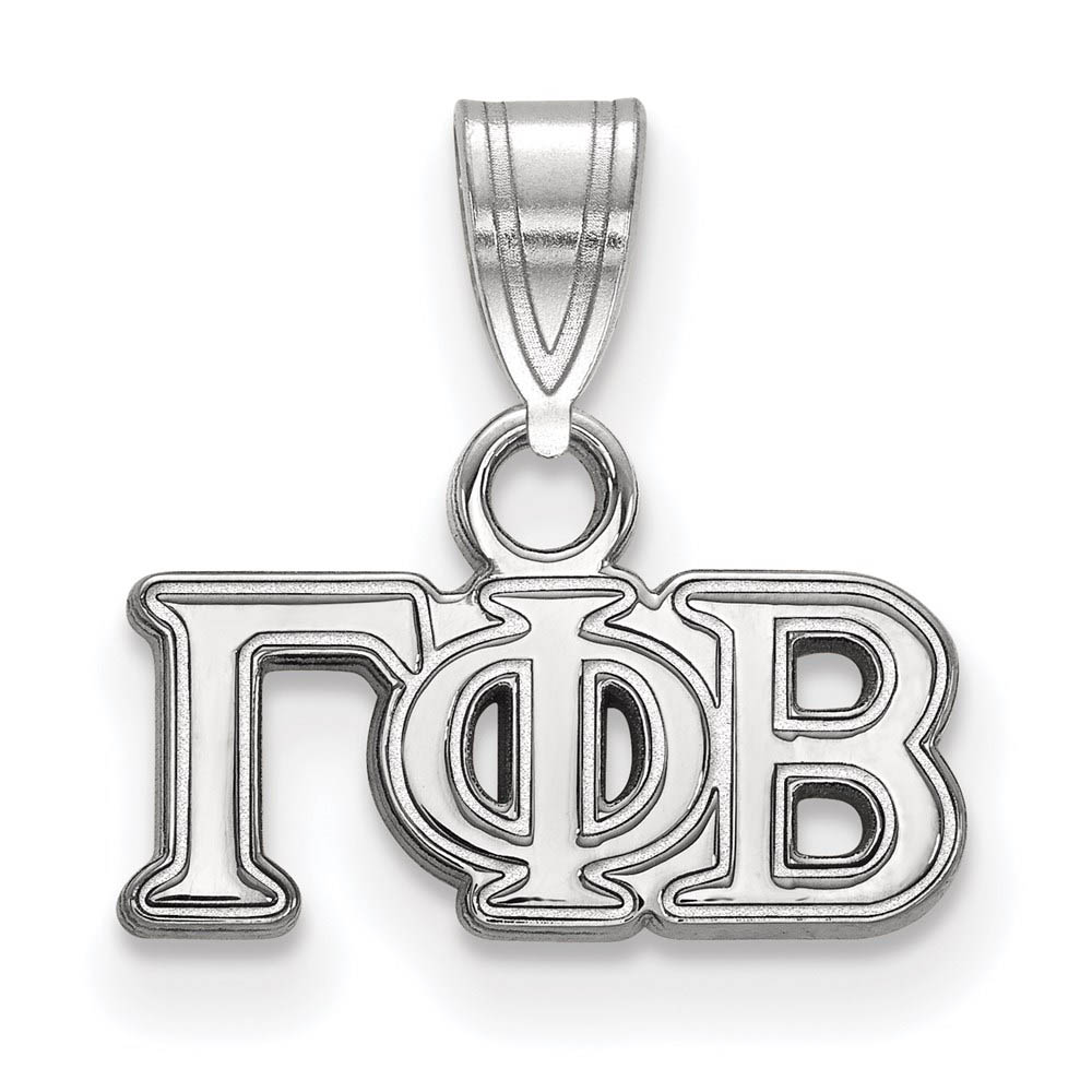 Sterling Silver Gamma Phi Beta Greek Letters Pendant