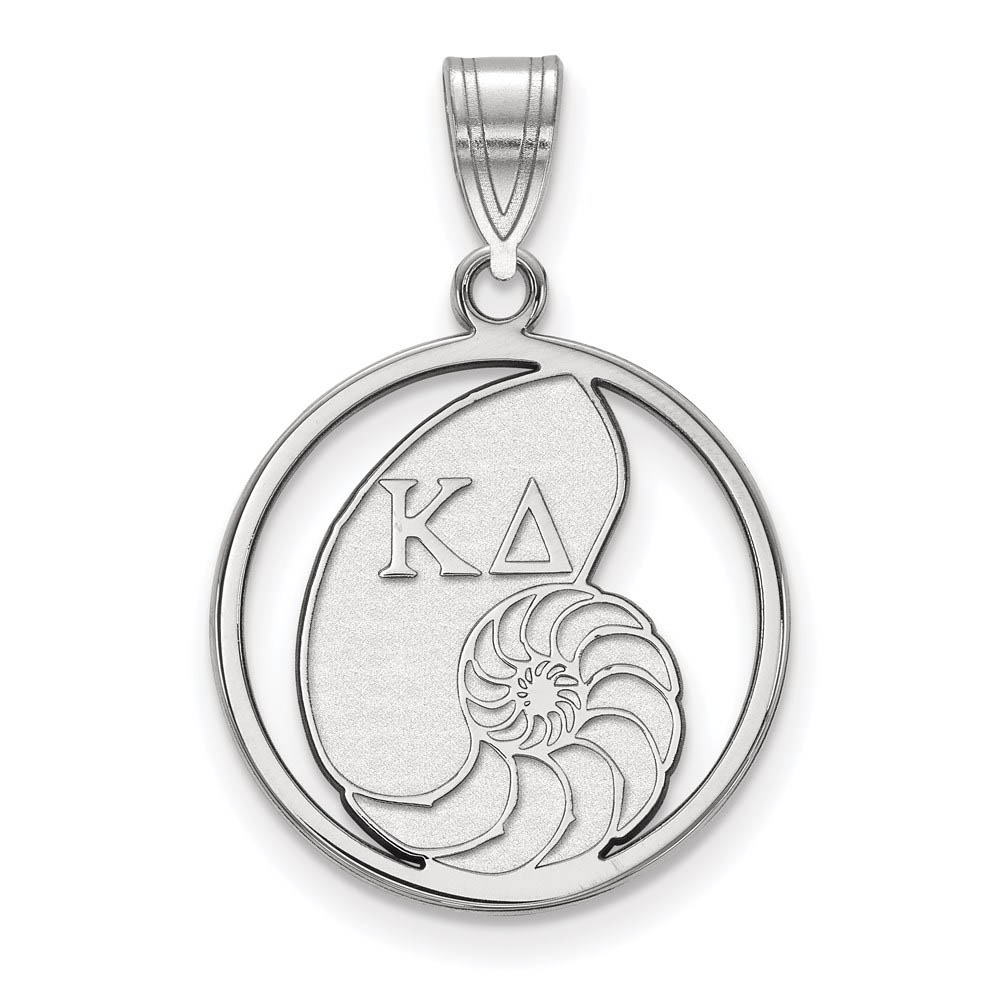 Sterling Silver Kappa Delta Circle Pendant