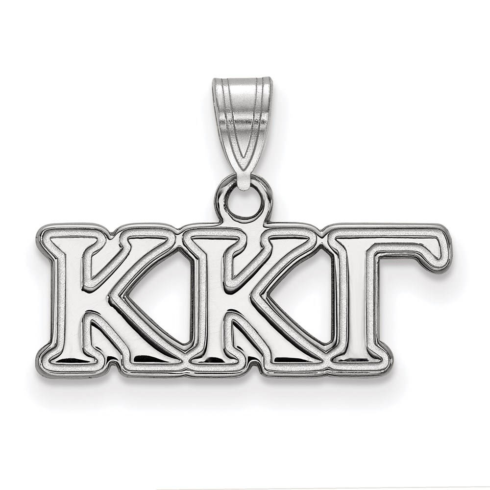 Sterling Silver Kappa Kappa Gamma Greek Letters Pendant