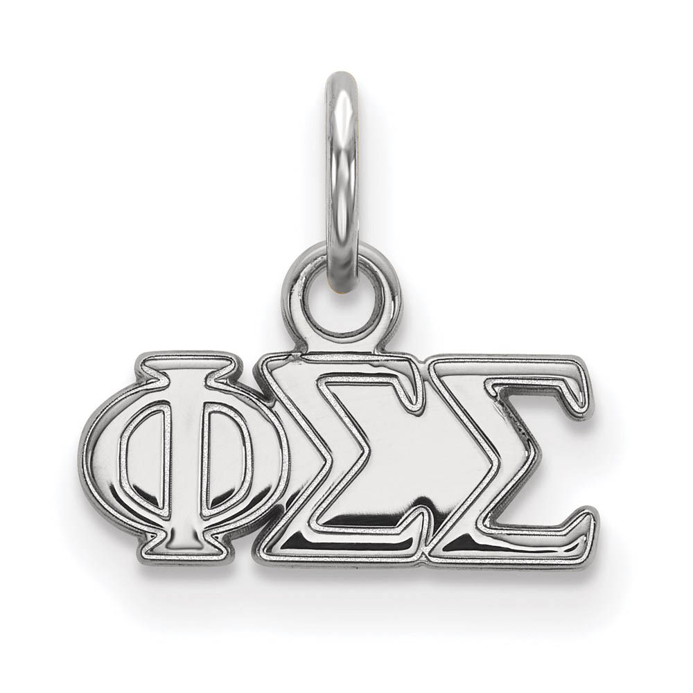 Sterling Silver Phi Sigma Sigma (Tiny) Greek Letters Charm