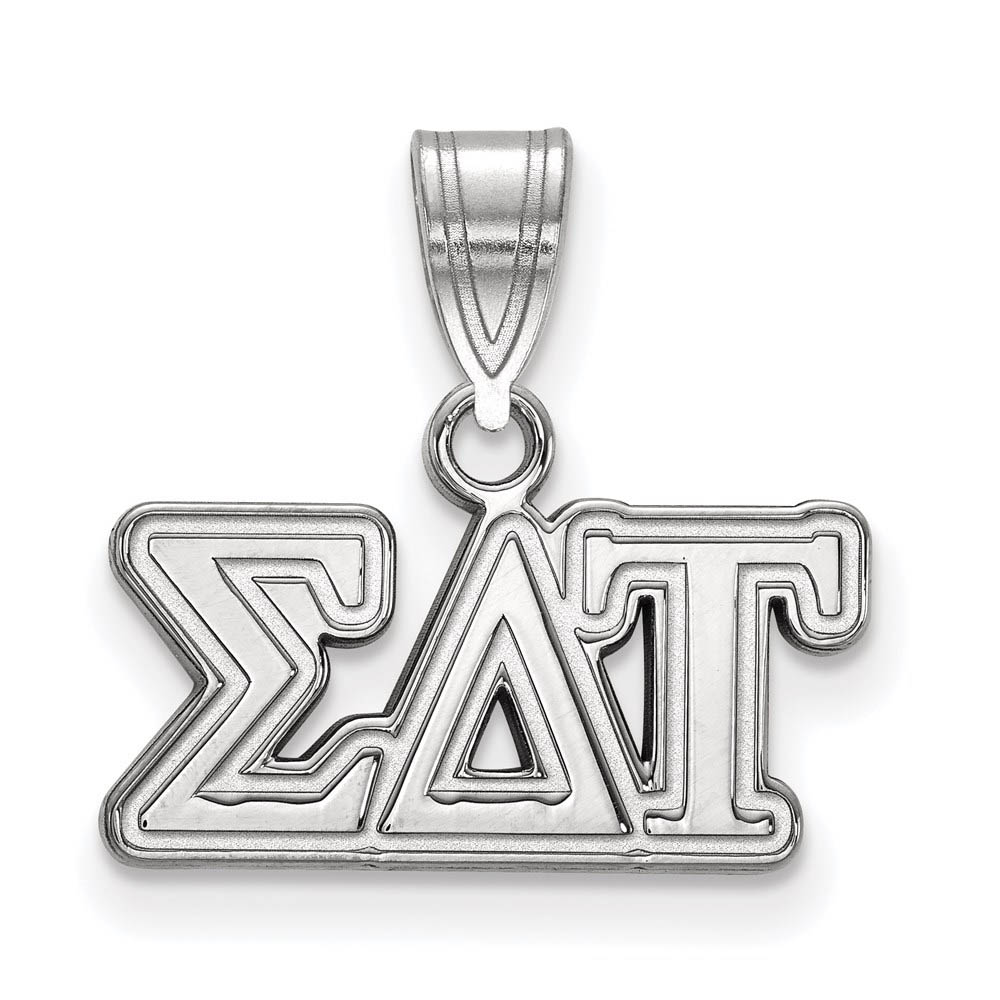 Sterling Silver Sigma Delta Tau Greek Letters Pendant