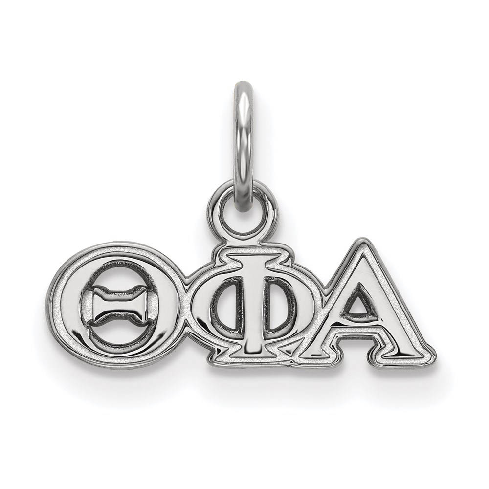 Sterling Silver Theta Phi Alpha (Tiny) Greek Letters Charm