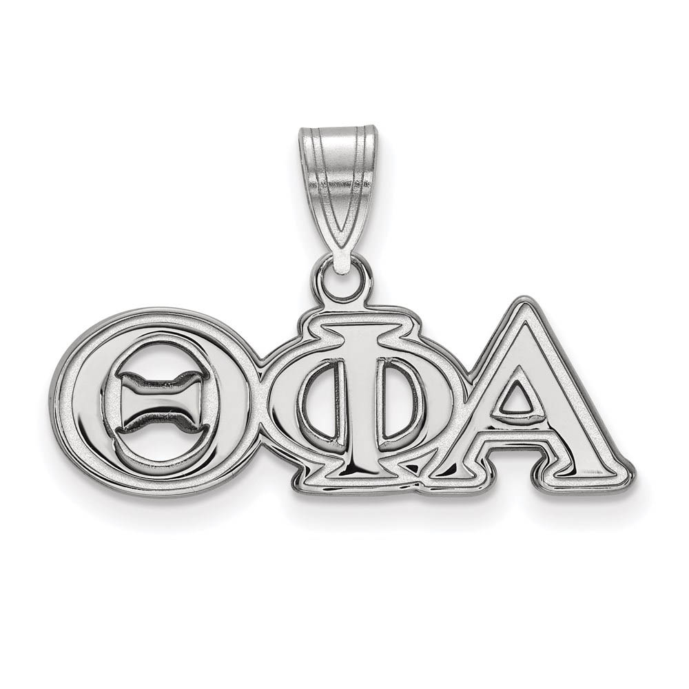 Sterling Silver Theta Phi Alpha Greek Letters Pendant