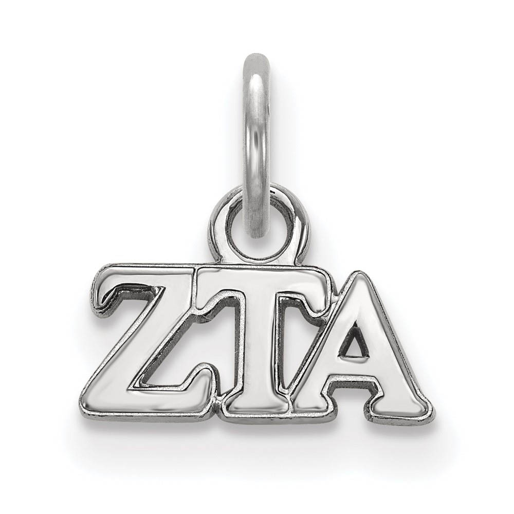 Sterling Silver Zeta Tau Alpha (Tiny) Greek Letters Charm