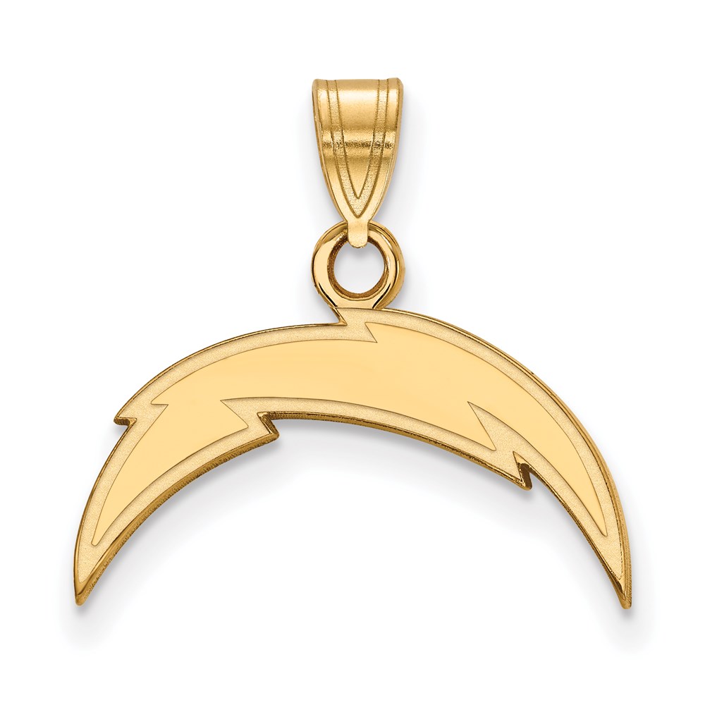 10k Yellow Gold NFL Los Angeles Chargers Small Pendant