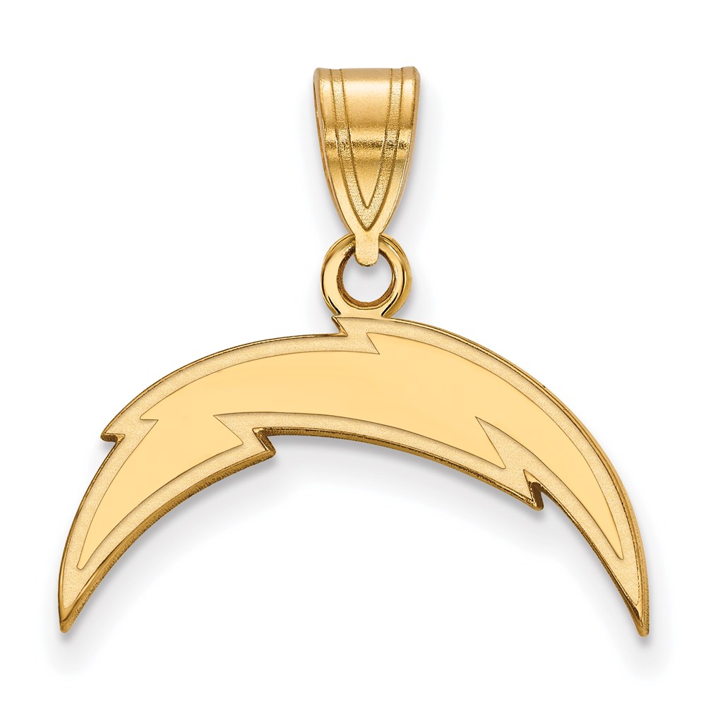 10k Yellow Gold NFL Los Angeles Chargers Medium Pendant