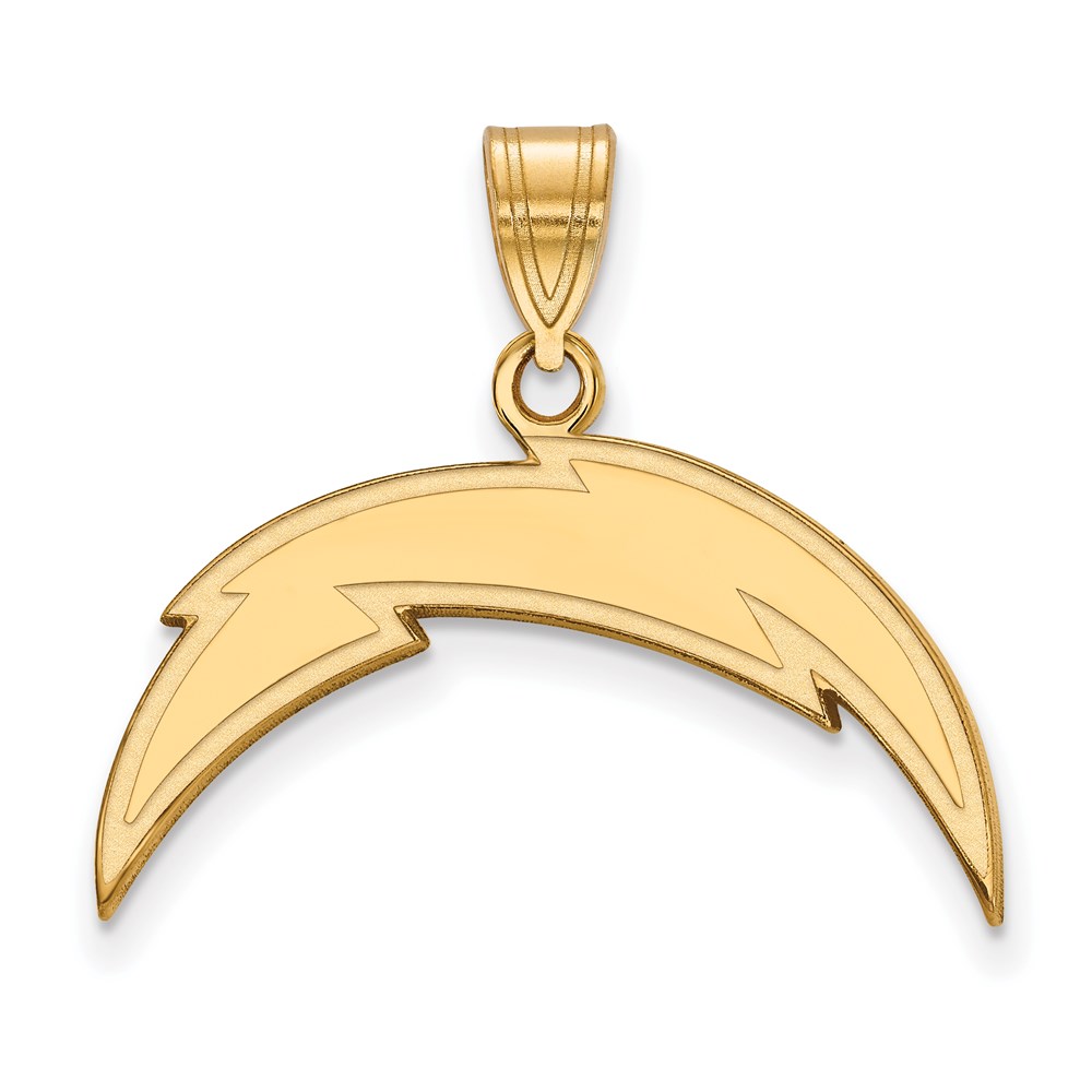 10k Yellow Gold NFL Los Angeles Chargers Large Pendant