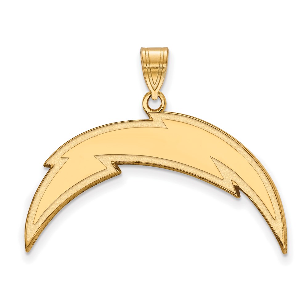 10k Yellow Gold NFL Los Angeles Chargers XL Pendant