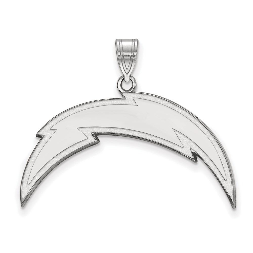 14k White Gold NFL Los Angeles Chargers XL Pendant