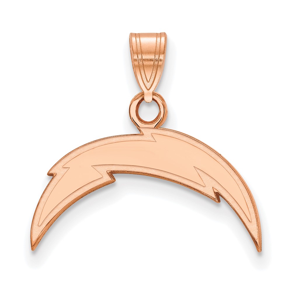 SS 14k Rose Gold-plated NFL Los Angeles Chargers SM Pendant