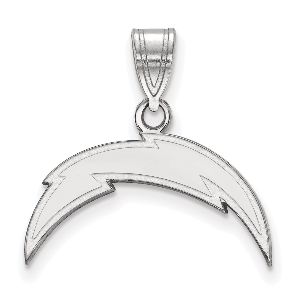 Sterling Silver NFL Los Angeles Chargers Medium Pendant