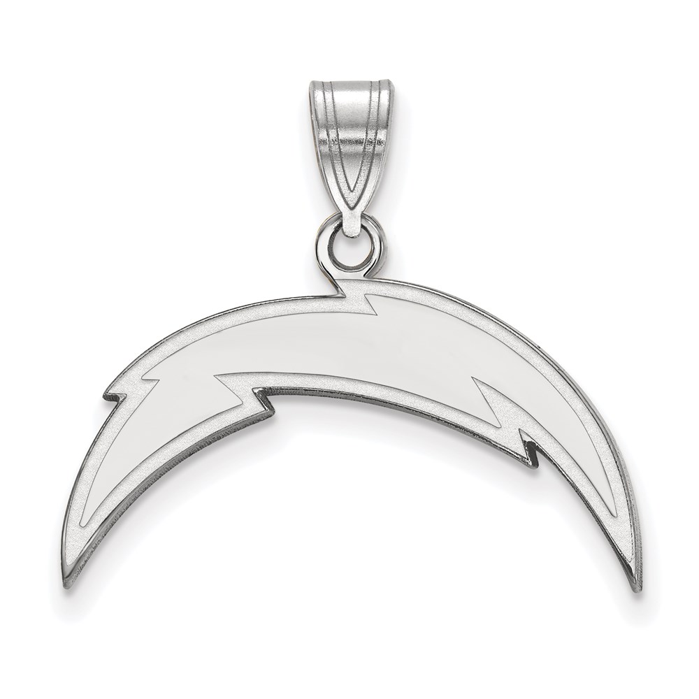 Sterling Silver NFL Los Angeles Chargers Large Pendant