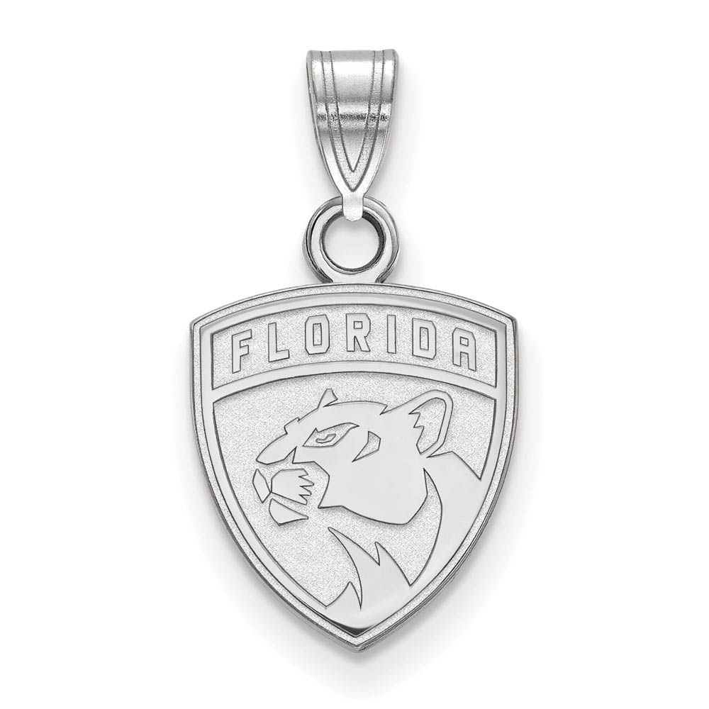 10k White Gold NHL Florida Panthers Pendant