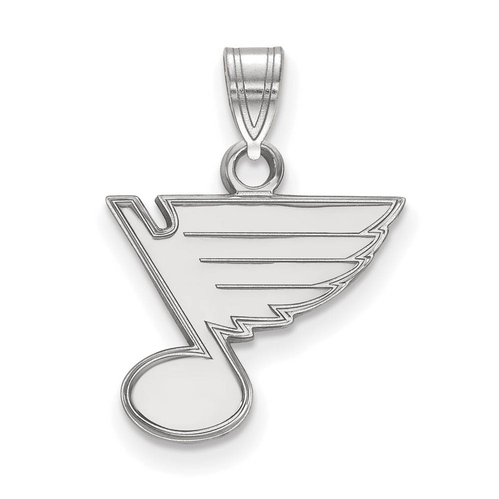 10k White Gold NHL St. Louis Blues Pendant