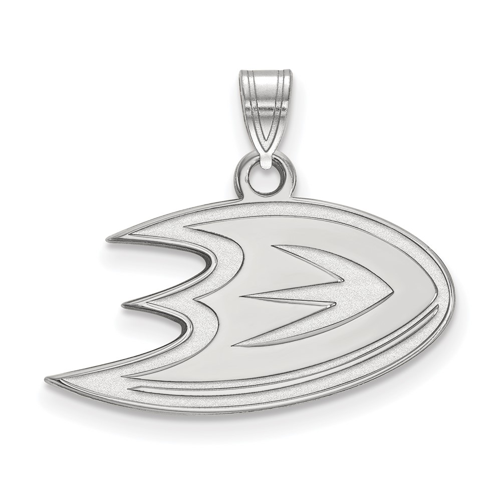 10k White Gold NHL Anaheim Ducks Pendant