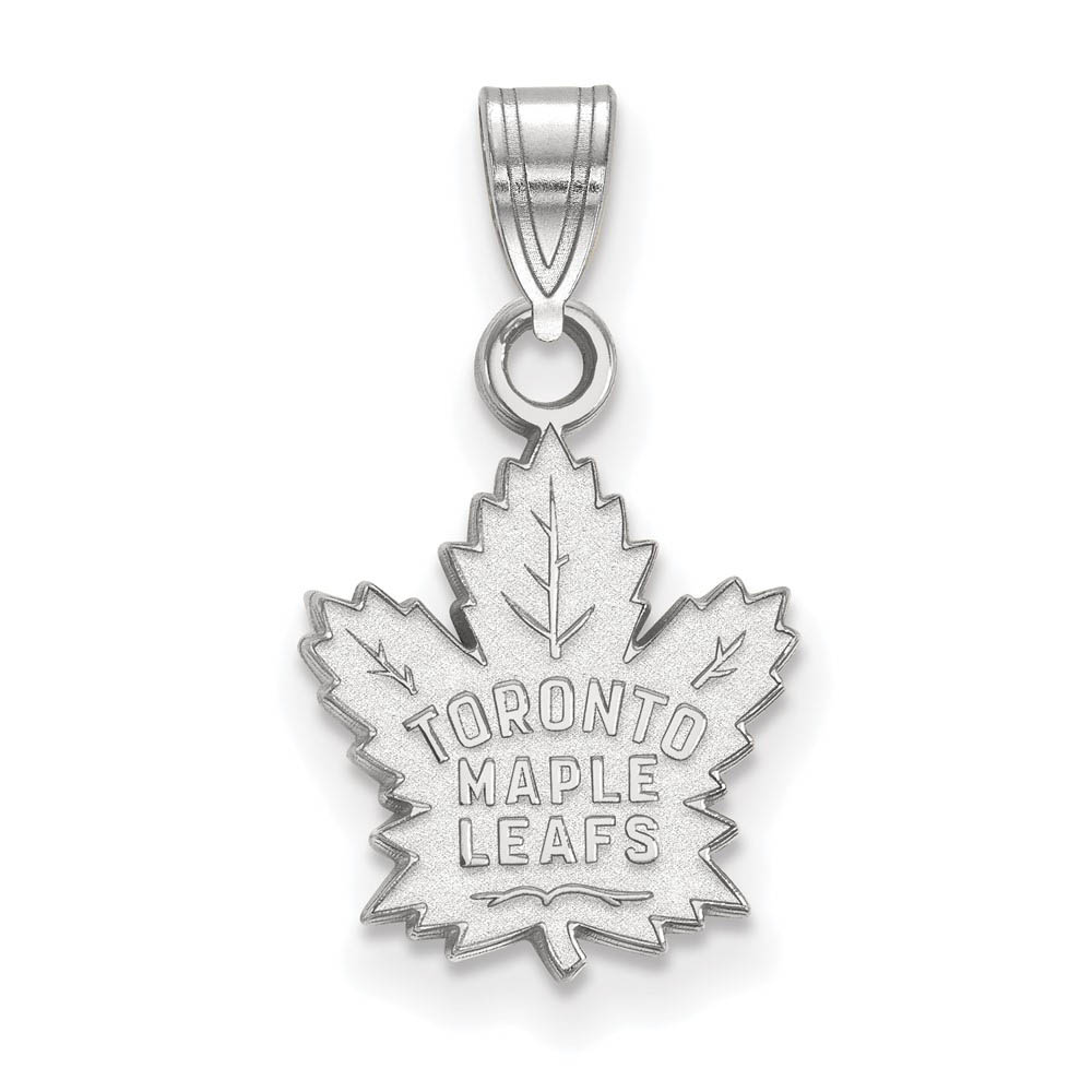 10k White Gold NHL Toronto Maple Leafs Pendant