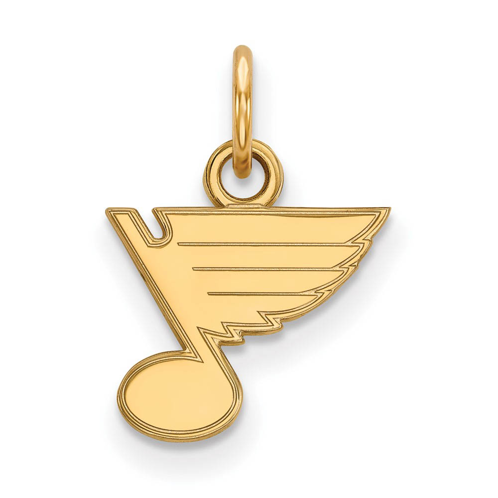 10k Yellow Gold NHL St. Louis Blues (Tiny) Charm or Pendant