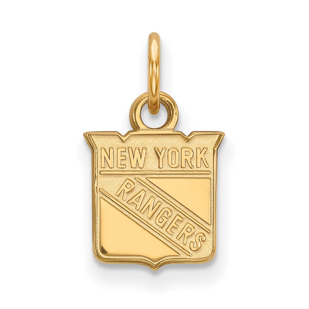 10k Yellow Gold NHL New York Rangers (Tiny) Charm or Pendant