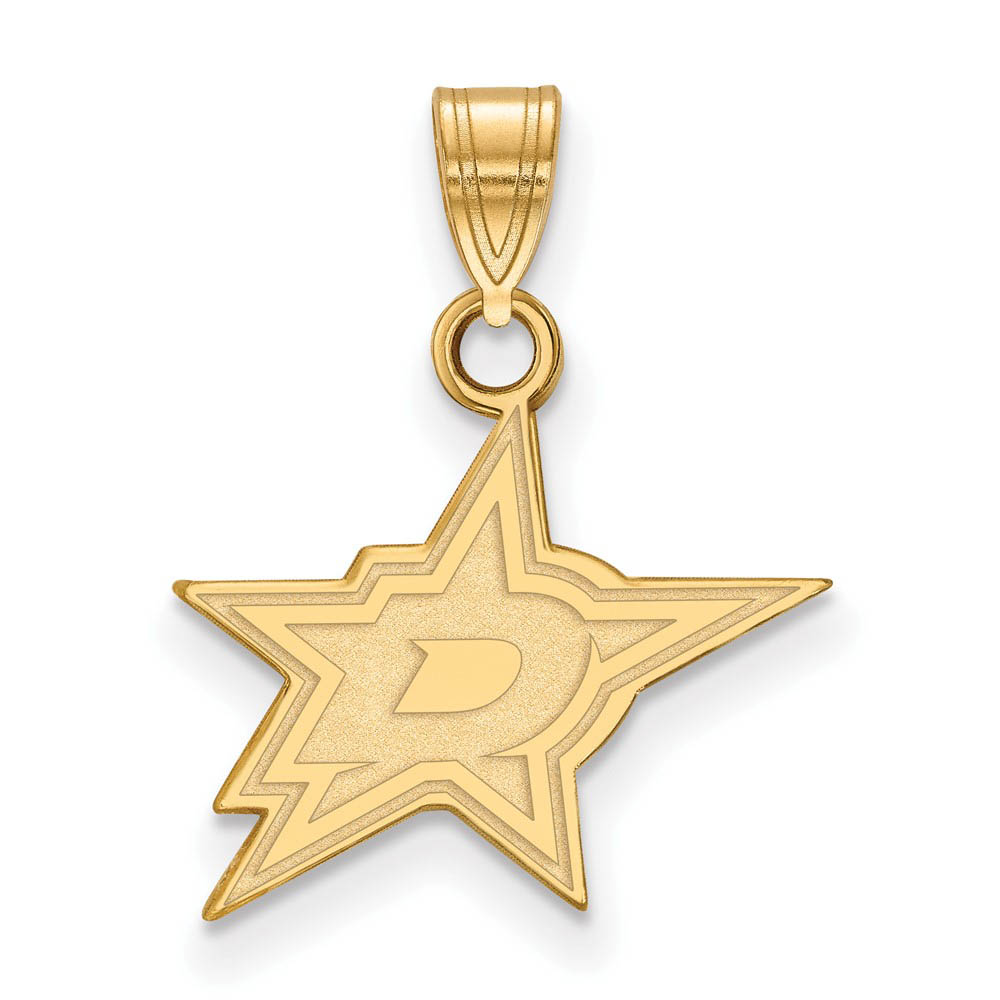 10k Yellow Gold NHL Dallas Stars Pendant