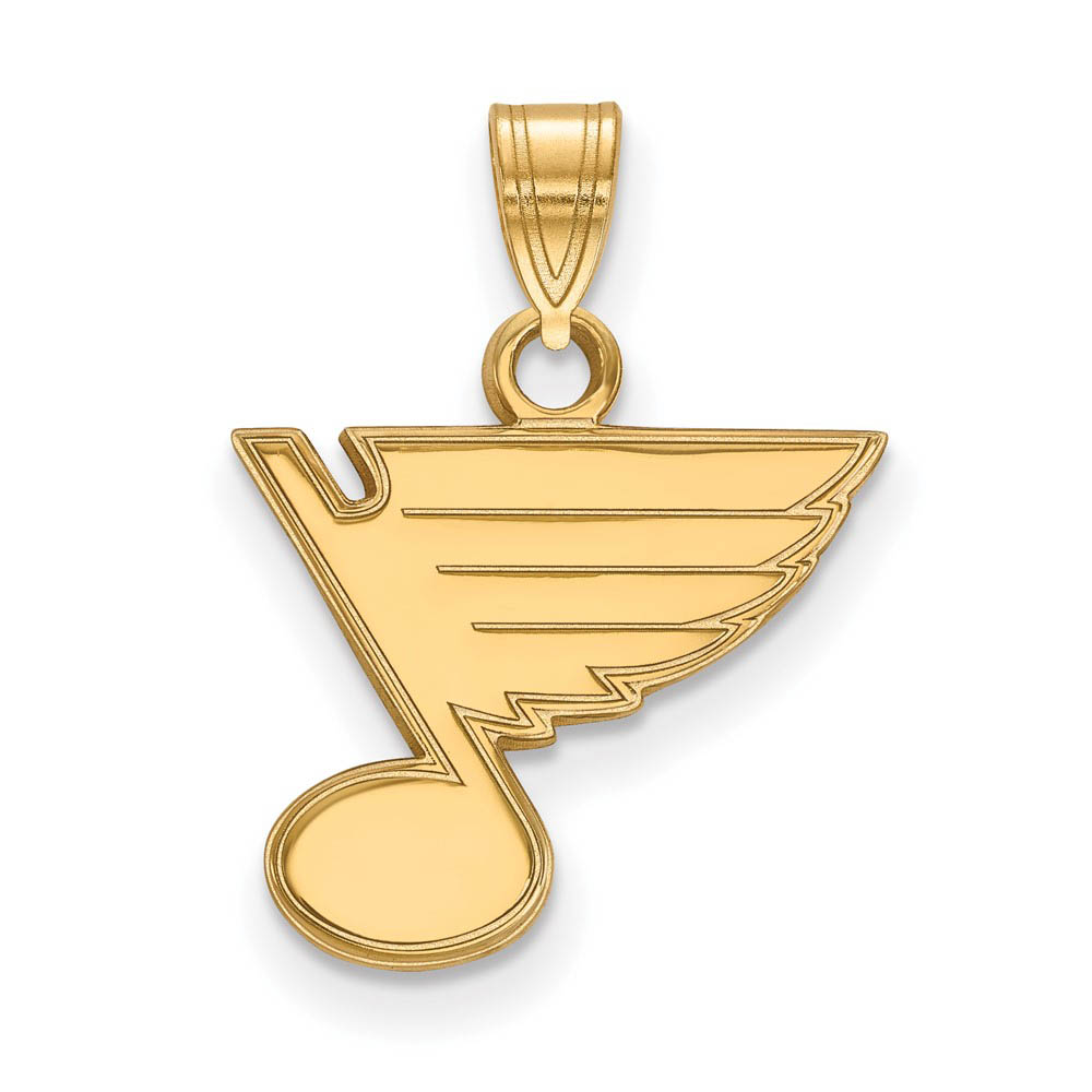 10k Yellow Gold NHL St. Louis Blues Pendant