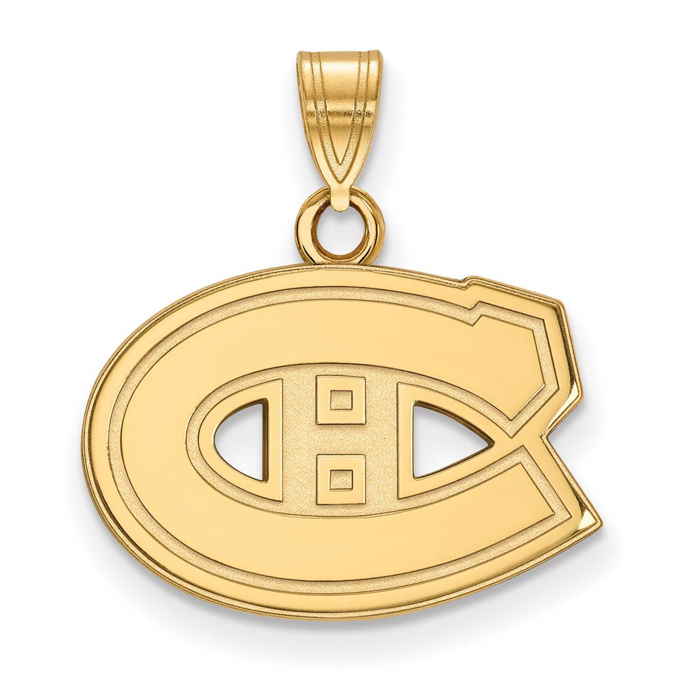 10k Yellow Gold NHL Montreal Canadiens Pendant