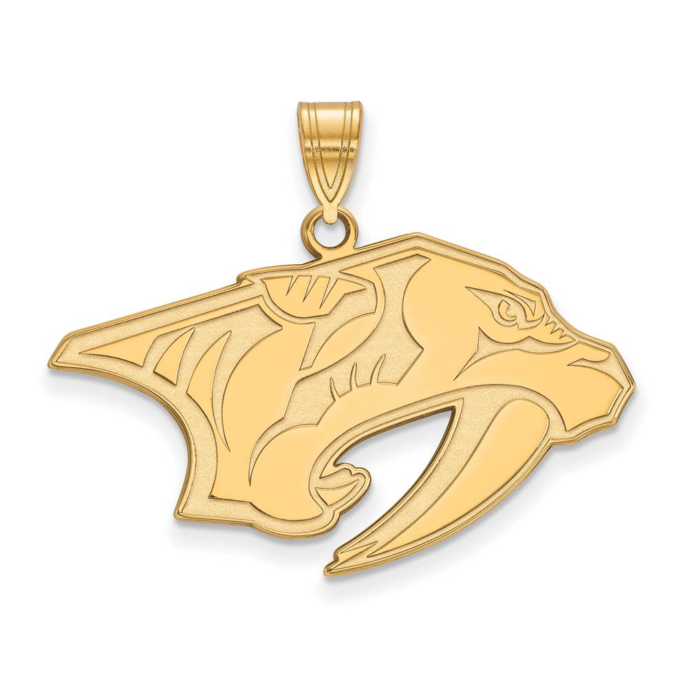 10k Yellow Gold NHL Nashville Predators Pendant