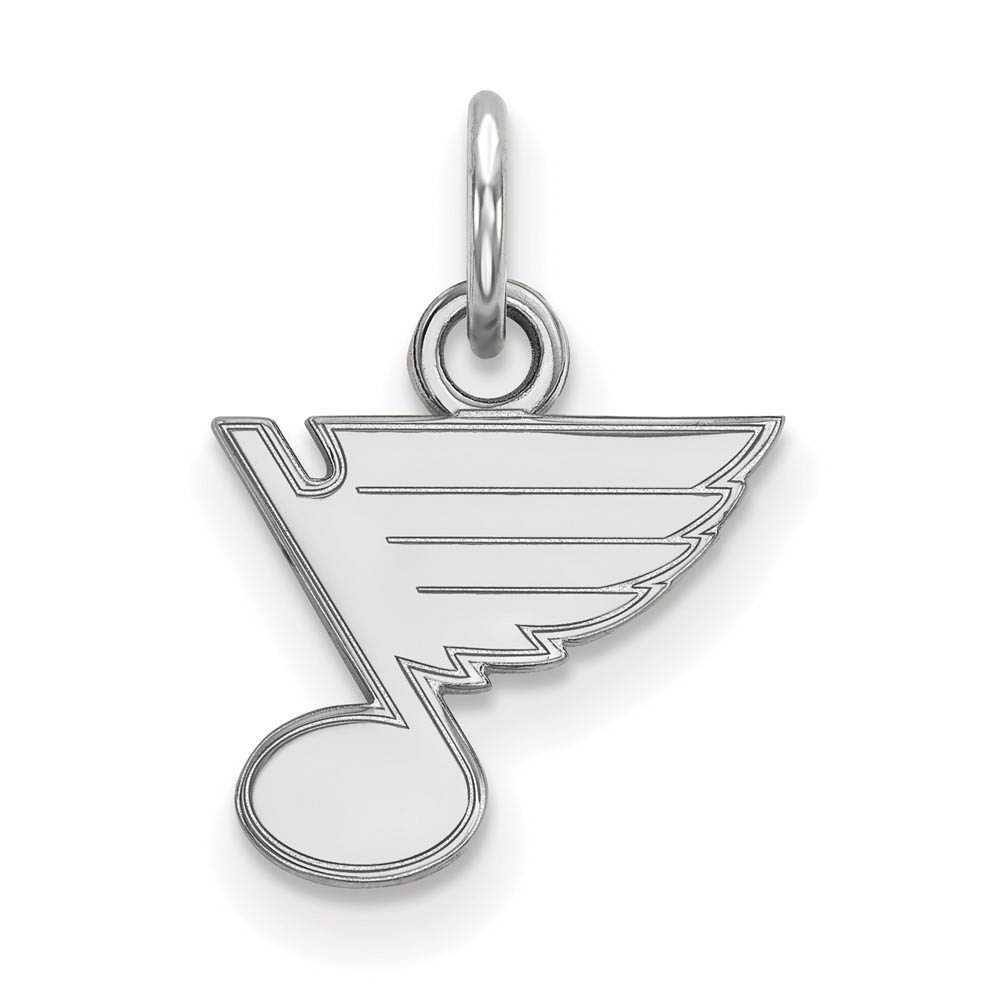 14k White Gold NHL St. Louis Blues (Tiny) Charm or Pendant