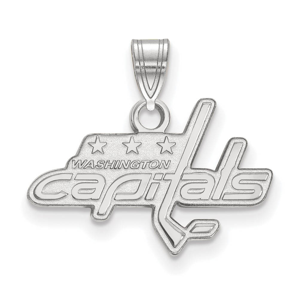 14k White Gold NHL Washington Capitals Pendant