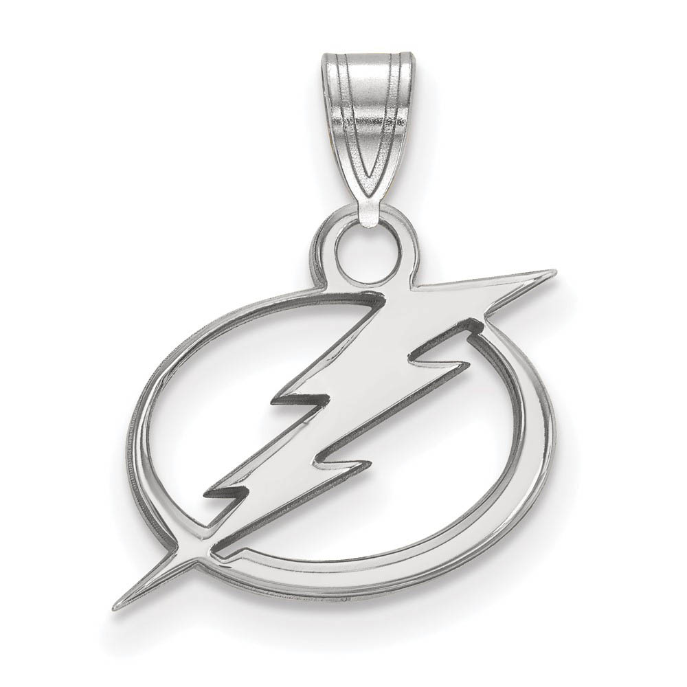 14k White Gold NHL Tampa Bay Lightning Pendant