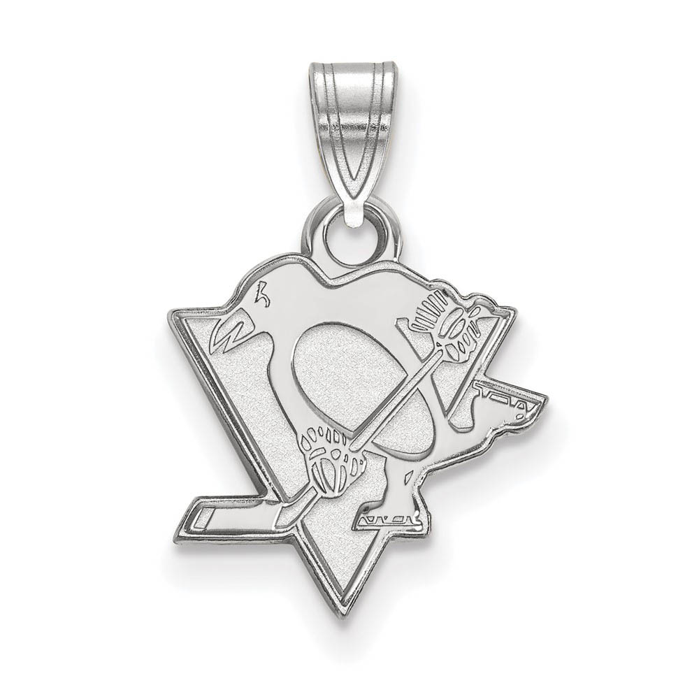 14k White Gold NHL Pittsburgh Penguins Pendant