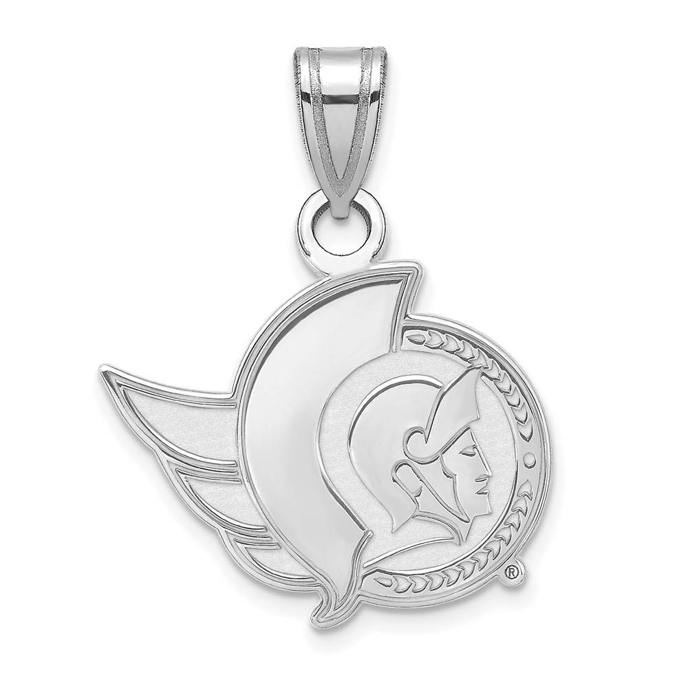 14k White Gold NHL Ottawa Senators Pendant