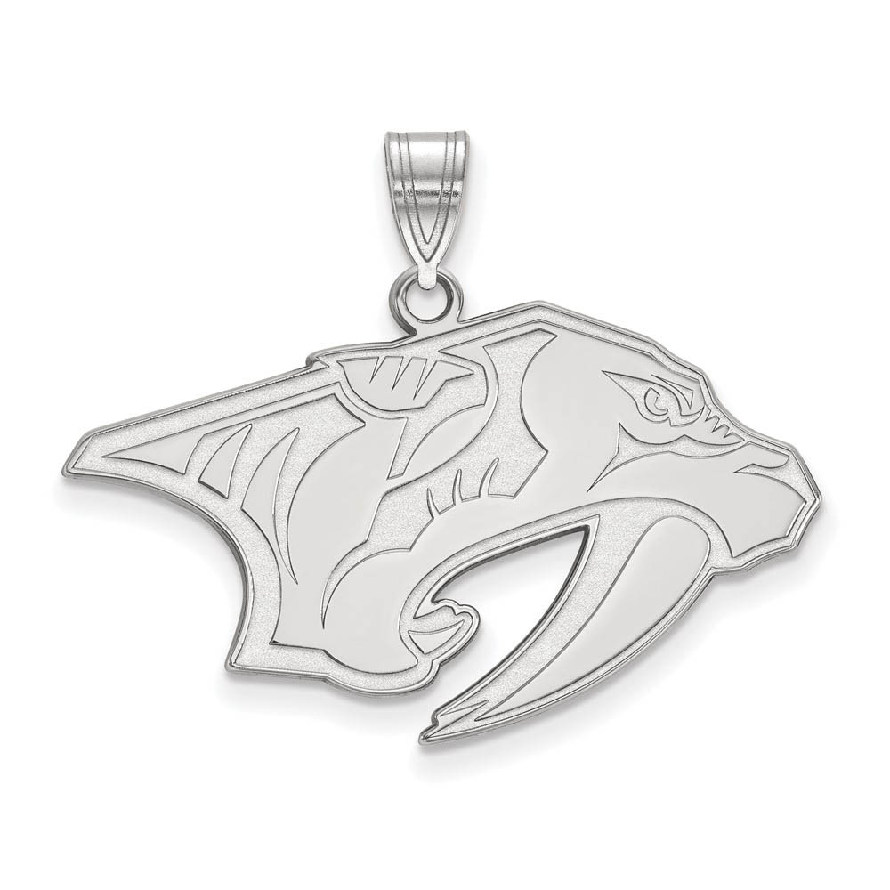 14k White Gold NHL Nashville Predators Pendant
