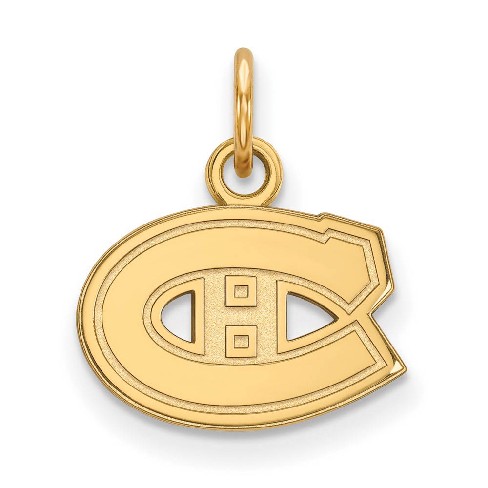 14k Yellow Gold NHL Montreal Canadiens (Tiny) Charm or Pendant