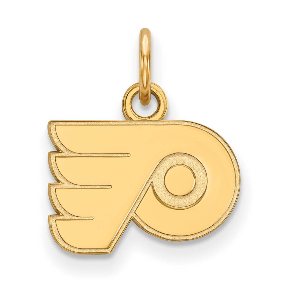 14k Yellow Gold NHL Philadelphia Flyers (Tiny) Charm or Pendant