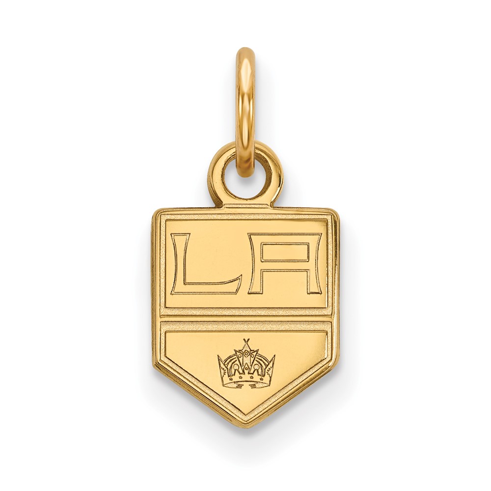 14k Yellow Gold NHL Los Angeles Kings (Tiny) Charm or Pendant