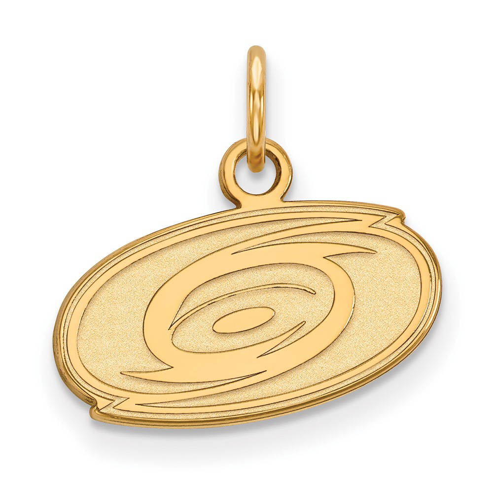 14k Yellow Gold NHL Carolina Hurricanes (Tiny) Charm or Pendant
