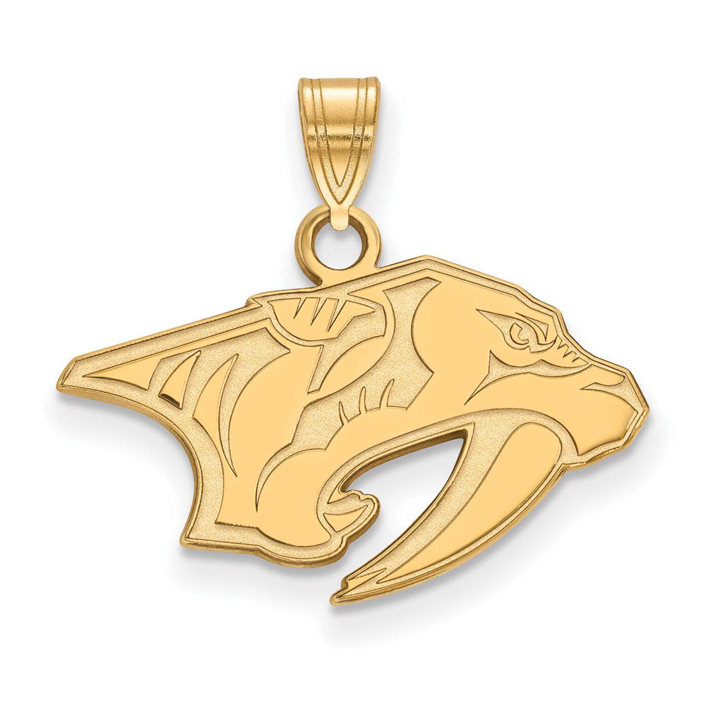 14k Yellow Gold NHL Nashville Predators Pendant