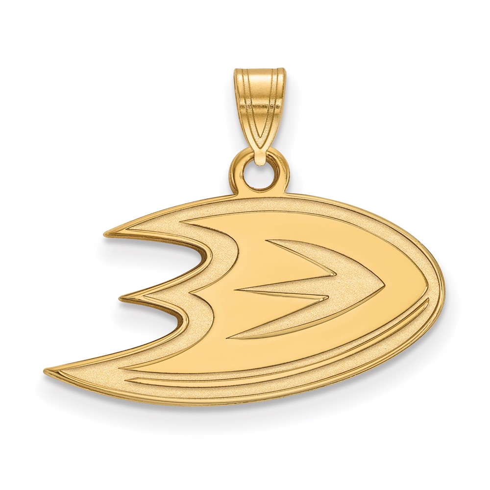 14k Yellow Gold NHL Anaheim Ducks Pendant